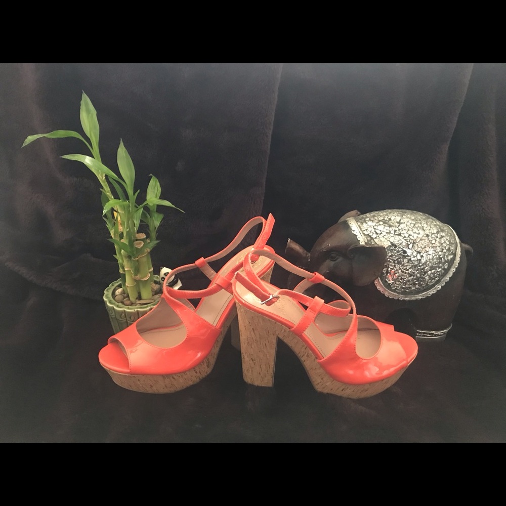 Vince Camuto Orange Wedges